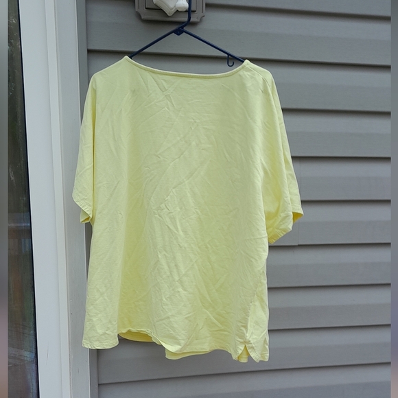 Pure JILL Yellow Short Sleeve XL Tee GUC - Picture 4 of 4